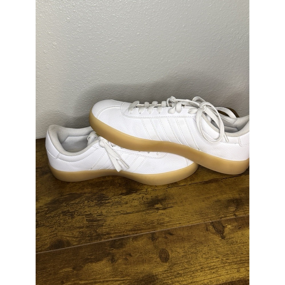 Adidas VL Court 3.0 Cloud White Gum Womens Size 8.5 - Picture 6 of 9